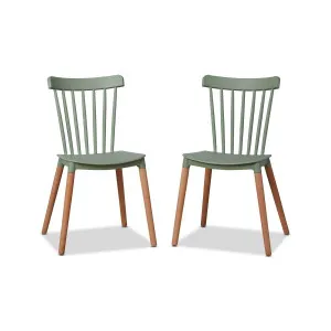 Frida Dining Chair - Set of 2 - Sage Green - Mocka by Mocka., a Dining Chairs for sale on Style Sourcebook