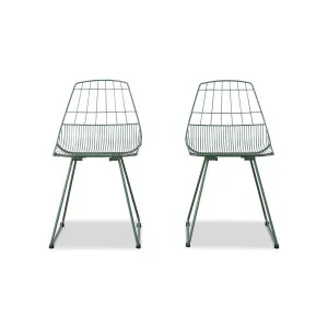 Hunter Outdoor Dining Chair - Set of 2 - Forest Green - Mocka by Mocka., a Dining Chairs for sale on Style Sourcebook