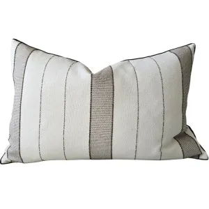 Autumn Haven Cushion 40x60cm Lumbar - Striped Dark Chocolate by null, a Cushions, Decorative Pillows for sale on Style Sourcebook