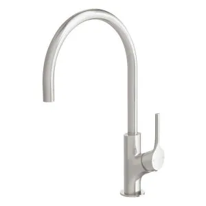 Phoenix Vivid Slimline Oval Sink Mixer 220mm Gooseneck - Brushed Nickel by PHOENIX, a Kitchen Taps & Mixers for sale on Style Sourcebook