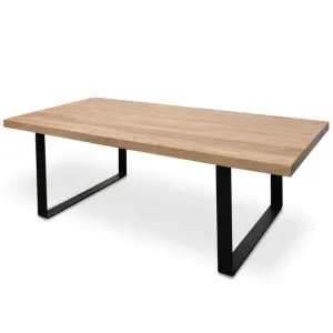Ex Display - Dalton Reclaimed Wood Dining Table 2.4m - Rustic Natural - Upgraded Top by Interior Secrets - AfterPay Available by Interior Secrets, a Dining Tables for sale on Style Sourcebook