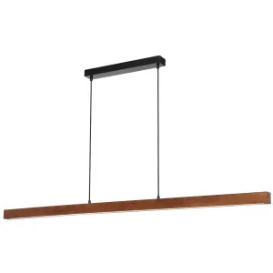 Telbix Truso Tricolour LED Pendant Black and Walnut by Telbix, a Pendant Lighting for sale on Style Sourcebook