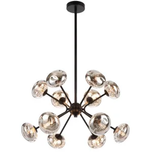 Telbix Varlin 12 Light Pendant Black by Telbix, a Pendant Lighting for sale on Style Sourcebook