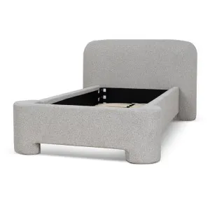 Reko Single Bed Frame - Clay Grey by Interior Secrets - AfterPay Available by Interior Secrets, a Beds & Bed Frames for sale on Style Sourcebook