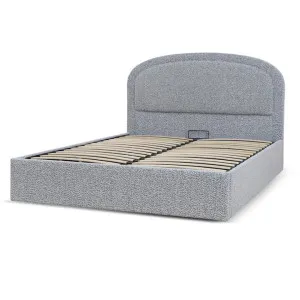 Valmira Queen Bed Frame - Pepper Boucle with Storage by Interior Secrets - AfterPay Available by Interior Secrets, a Beds & Bed Frames for sale on Style Sourcebook