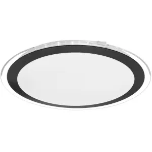 Telbix Astrid Medium Tricolour LED Oyster Light Black by Telbix, a LED Lighting for sale on Style Sourcebook