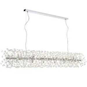 Telbix Lerida 18 Light Rectangular Pendant Chrome by Telbix, a Pendant Lighting for sale on Style Sourcebook