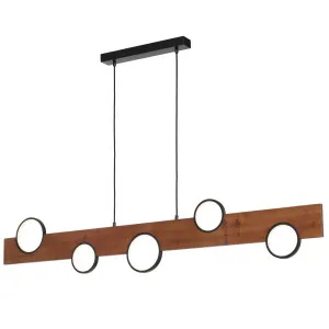Telbix Bergen LED Pendant Walnut by Telbix, a Pendant Lighting for sale on Style Sourcebook