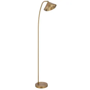 Telbix Larson Floor Lamp Brass by Telbix, a Floor Lamps for sale on Style Sourcebook