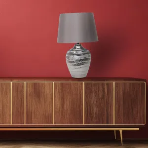 Vencha Lena Table Lamp Silver by Vencha, a Table & Bedside Lamps for sale on Style Sourcebook