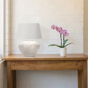 Vencha Josh Table Lamp White by Vencha, a Table & Bedside Lamps for sale on Style Sourcebook