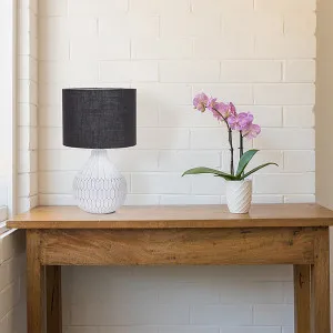 Vencha Klay Table Lamp Black and White by Vencha, a Table & Bedside Lamps for sale on Style Sourcebook