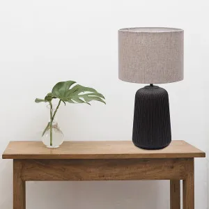 Vencha Serena Table Lamp Black by Vencha, a Table & Bedside Lamps for sale on Style Sourcebook