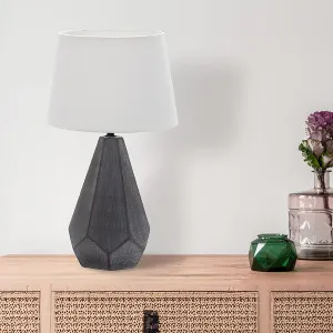 Vencha Hera Table Lamp Dark Grey by Vencha, a Table & Bedside Lamps for sale on Style Sourcebook