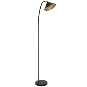 Telbix Larson Floor Lamp Black by Telbix, a Floor Lamps for sale on Style Sourcebook