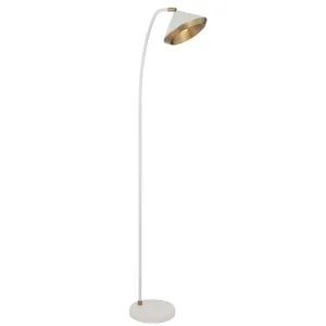 Telbix Larson Floor Lamp White by Telbix, a Floor Lamps for sale on Style Sourcebook