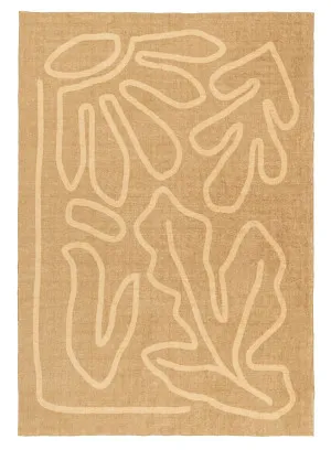 Chandra Brown Hand Drawn Washable Rug by Miss Amara, a Contemporary Rugs for sale on Style Sourcebook