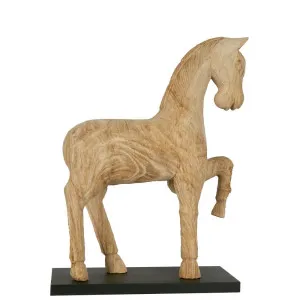 Wood Horse on Stand Medium by Florabelle Living, a Decorative Accessories for sale on Style Sourcebook