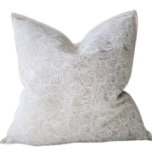 Autumn Haven Cushion 55cm Square - Blooming Flowers Champagne by null, a Cushions, Decorative Pillows for sale on Style Sourcebook