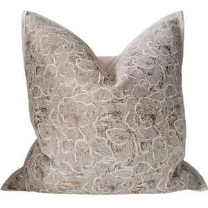 Autumn Haven Cushion 55cm Square - Blooming Flowers Brown by null, a Cushions, Decorative Pillows for sale on Style Sourcebook