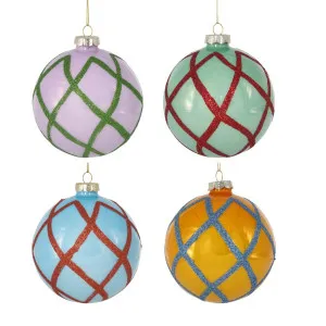 Grid Boxed Set Of 4 Baubles by Florabelle Living, a Christmas for sale on Style Sourcebook