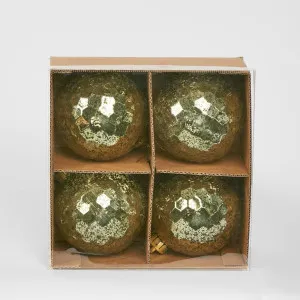 Glist Bauble (Set Of 4) Light Green by Florabelle Living, a Christmas for sale on Style Sourcebook