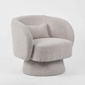 Selena Swivel Chair Stone by Florabelle Living, a Chairs for sale on Style Sourcebook