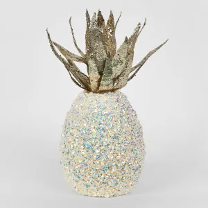 Shimmer Pineapple White LGE by Florabelle Living, a Christmas for sale on Style Sourcebook
