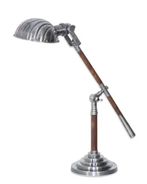 Hartford Desk Lamp Antique Silver by Florabelle Living, a Desk Lamps for sale on Style Sourcebook