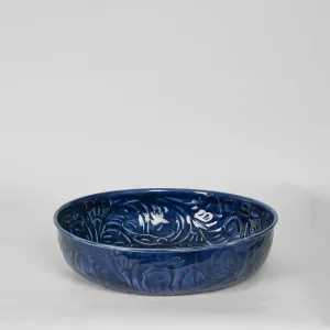 Embossed Enamel Bowl SML Blue by Florabelle Living, a Statues & Ornaments for sale on Style Sourcebook