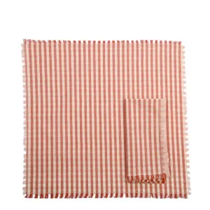Gingham Napkins Set Of 4 Fig by Florabelle Living, a Napkins for sale on Style Sourcebook