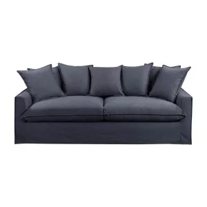 Malaga Coastal 3 Seater Sofa With Removable Cover Storm by Florabelle Living, a Sofas for sale on Style Sourcebook