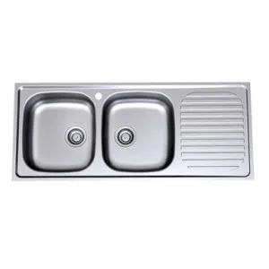 Radiant Double End Left Hand Bowl 1 Tap Hole | Made From Stainless Steel By Caroma by Caroma, a Kitchen Sinks for sale on Style Sourcebook