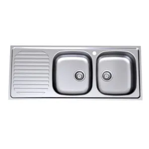 Radiant Double End Right Hand Bowl 1 Tap Hole | Made From Stainless Steel By Caroma by Caroma, a Kitchen Sinks for sale on Style Sourcebook