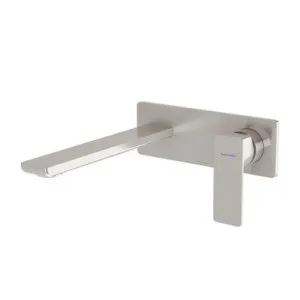 Gloss Mkii Switchmix Wall Basin Or Bath Mixer Set 200mm Fit-Off Kit 6 Star | Made From Brass In Brushed Nickel By Phoenix by PHOENIX, a Bathroom Taps & Mixers for sale on Style Sourcebook