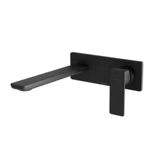 Gloss Mkii Switchmix Wall Basin Or Bath Mixer Set 200mm Fit-Off Kit 6 Star | Made From Brass In Matte Black By Phoenix by PHOENIX, a Bathroom Taps & Mixers for sale on Style Sourcebook