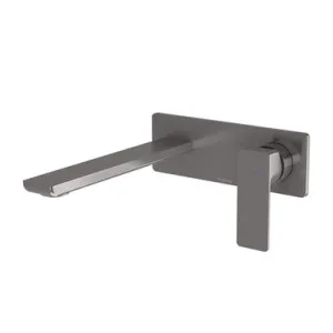 Gloss Mkii Switchmix Wall Basin Or Bath Mixer Set 200mm Fit-Off Kit 6 Star | Made From Brass In Brushed Carbon By Phoenix by PHOENIX, a Bathroom Taps & Mixers for sale on Style Sourcebook