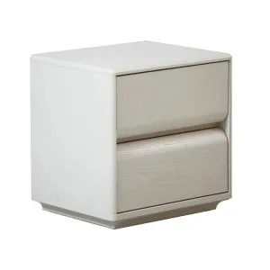 Annika 50cm Bedside Table - Matte Warm White by Interior Secrets - AfterPay Available by Interior Secrets, a Bedside Tables for sale on Style Sourcebook
