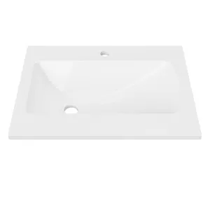 Sanctuary • Offset Bowl LH 600mm 1TH, Mineral Composite by Duroclass, a Basins for sale on Style Sourcebook