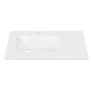 Sanctuary • Offset Bowl LH 900mm 1TH, Mineral Composite by Duroclass, a Basins for sale on Style Sourcebook