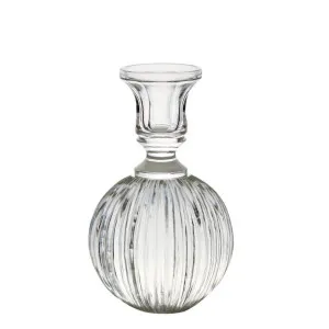 Sting Glass Candle Stand Large Clear by Florabelle Living, a Lanterns for sale on Style Sourcebook