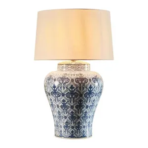 Churchill Ceramic Table Lamp Base Blue and White- Base Only by Florabelle Living, a Table & Bedside Lamps for sale on Style Sourcebook