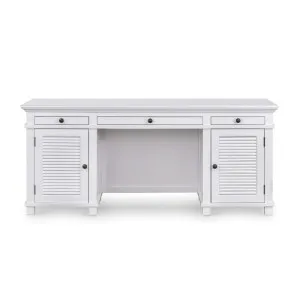 West Beach Hamptons Desk White W/ Shutter Doors by Florabelle Living, a Coffee Table for sale on Style Sourcebook