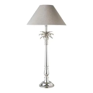 Nickel Pineapple Lamp 40/16 Natural Shade by Florabelle Living, a Table & Bedside Lamps for sale on Style Sourcebook