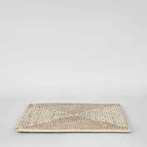 Paume Rattan Square Placemat White Wash by Florabelle Living, a Placemats for sale on Style Sourcebook