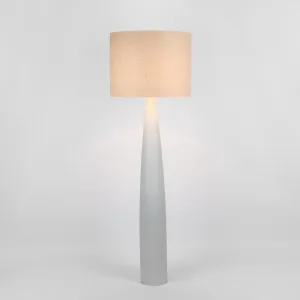 Samson Floor Lamp Base White with Natural Shade by Florabelle Living, a Floor Lamps for sale on Style Sourcebook