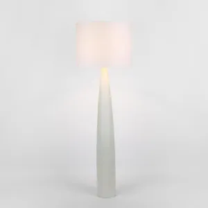 Samson Floor Lamp Base White with Shade White by Florabelle Living, a Floor Lamps for sale on Style Sourcebook