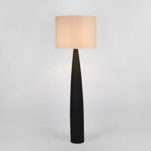 Samson Floor Lamp Base Black with Natural Shade by Florabelle Living, a Floor Lamps for sale on Style Sourcebook