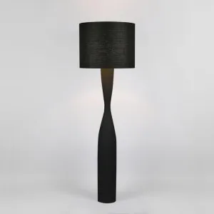 Callum Floor Lamp Base Black with Shade Black by Florabelle Living, a Floor Lamps for sale on Style Sourcebook