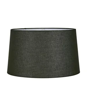 Linen Drum Lamp Shade XL Black by Florabelle Living, a Lamp Shades for sale on Style Sourcebook